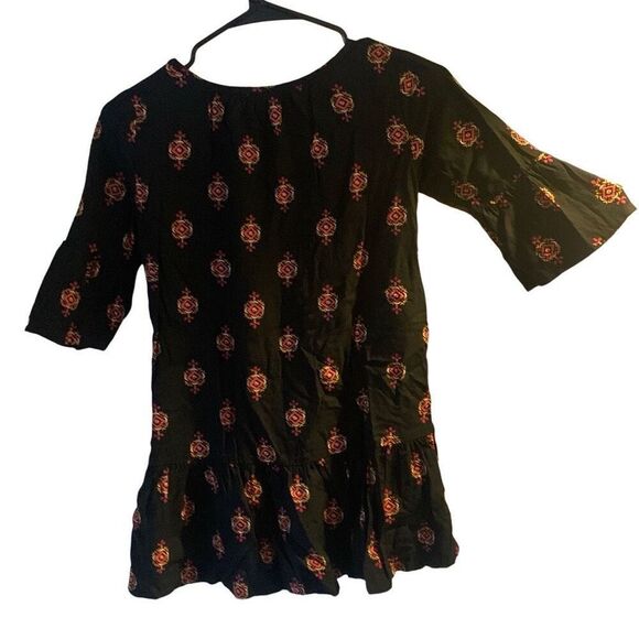 Pre Owned Women’s Old Navy Blouse Sz Med Southwest Vibe Casual Comfort Style - Picture 2 of 9